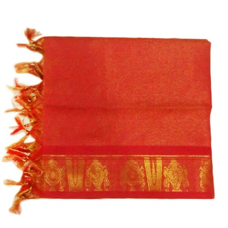 Namo Border Zari Shawl (Red Pink)